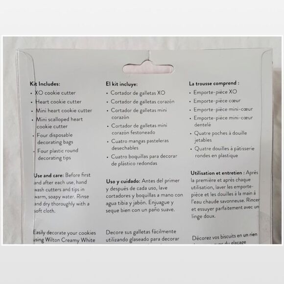 New Cookie Decorating Hearts & XO 12 Piece Kit - Picture 12 of 16